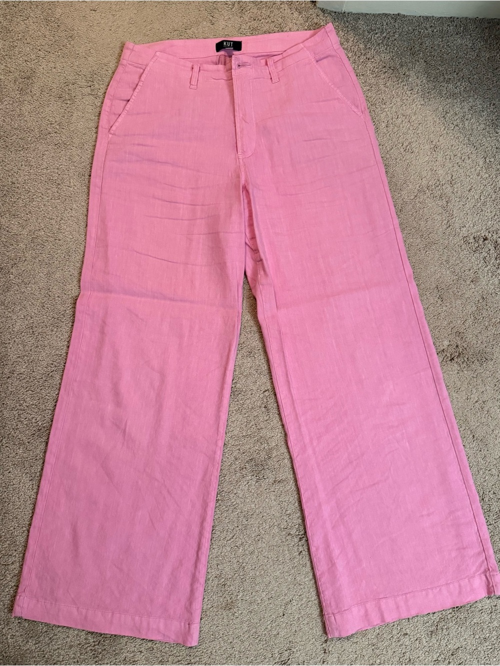 Kut Meg Wide Leg Linen Pants